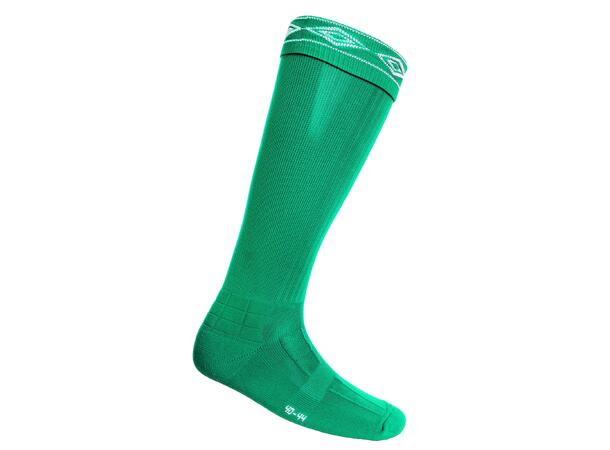 UMBRO City Fotb.Str Grønn/Hvit 35-39 Solide strømper - god passform 